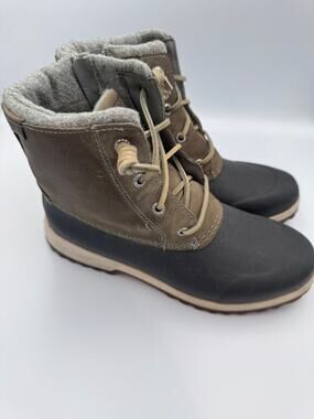 Sperry Women's Duck Boots STS82667 Brown Black Waterproof Size 8M